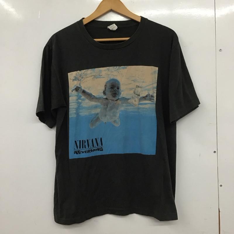 古着 USED Tシャツ 半袖 半袖カットソー プリントTシャツ クルーネックカットソー XL プリント ダークグレー / ダークグレー / メンズ USED 古着 中古 10154721