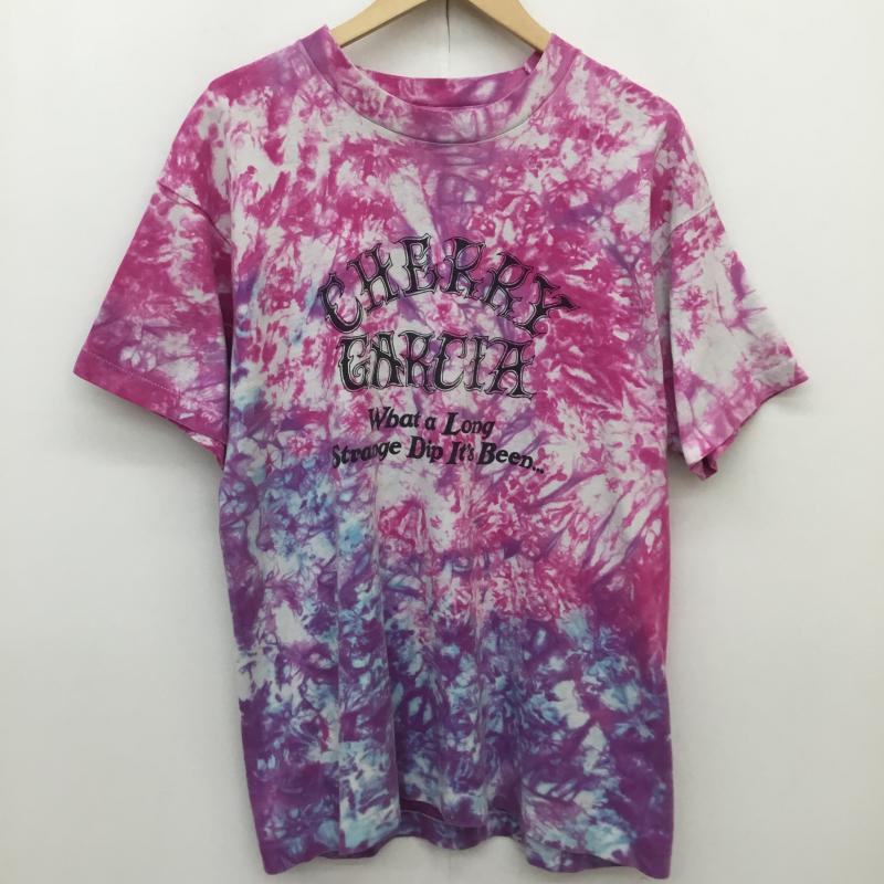 フルーツオブザルーム FRUIT OF THE LOOM Tシャツ 半袖 Ben&Jerry`s 80s USA製 タイダイ柄 Tシャツ CHERRY GARCIA L 総柄 紫 / パープル / purple メンズ USED 古着 中古 10154726
