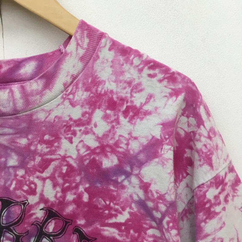 フルーツオブザルーム FRUIT OF THE LOOM Tシャツ 半袖 Ben&Jerry`s 80s USA製 タイダイ柄 Tシャツ CHERRY GARCIA L 総柄 紫 / パープル / purple メンズ USED 古着 中古 10154726