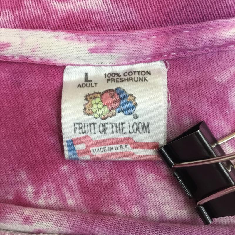 フルーツオブザルーム FRUIT OF THE LOOM Tシャツ 半袖 Ben&Jerry`s 80s USA製 タイダイ柄 Tシャツ CHERRY GARCIA L 総柄 紫 / パープル / purple メンズ USED 古着 中古 10154726