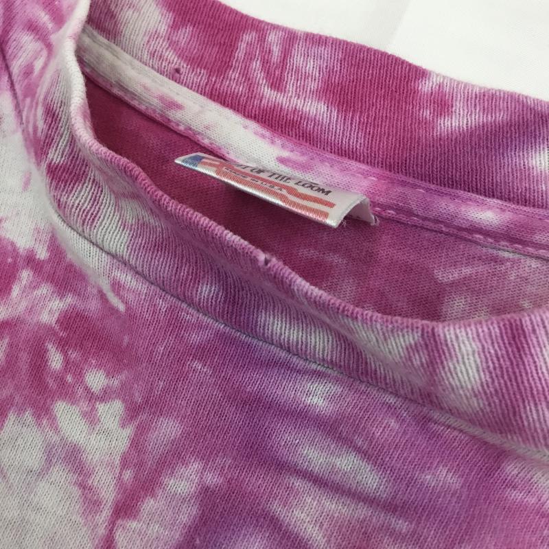 フルーツオブザルーム FRUIT OF THE LOOM Tシャツ 半袖 Ben&Jerry`s 80s USA製 タイダイ柄 Tシャツ CHERRY GARCIA L 総柄 紫 / パープル / purple メンズ USED 古着 中古 10154726