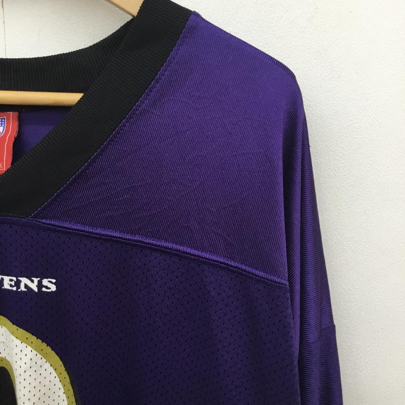 リーボック Reebok Tシャツ 半袖 Reebok NFL RAVENS ゲームシャツ 9番 XXL ロゴ、文字 紫 / パープル / purple メンズ USED 古着 中古 10154727