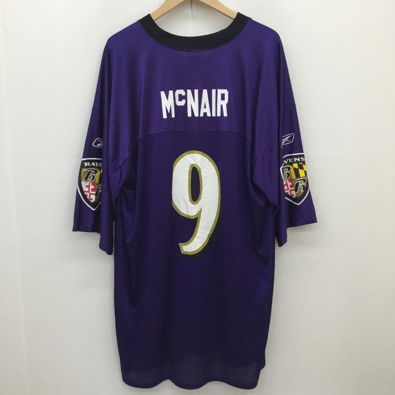 リーボック Reebok Tシャツ 半袖 Reebok NFL RAVENS ゲームシャツ 9番 XXL ロゴ、文字 紫 / パープル / purple メンズ USED 古着 中古 10154727