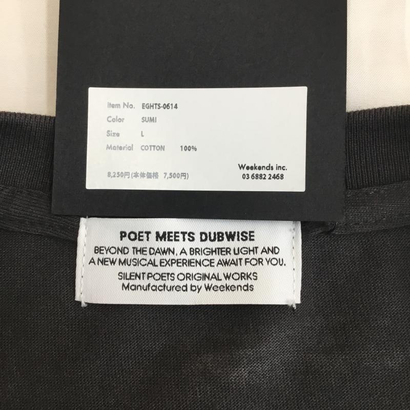 ＵＳフルギ US古着 Tシャツ 半袖 POET MEETS DUBWISE ENOUGH T-shirt SUMI EGHTS-0614 L ロゴ、文字 黒 / ブラック / black メンズ USED 古着 中古 10154728