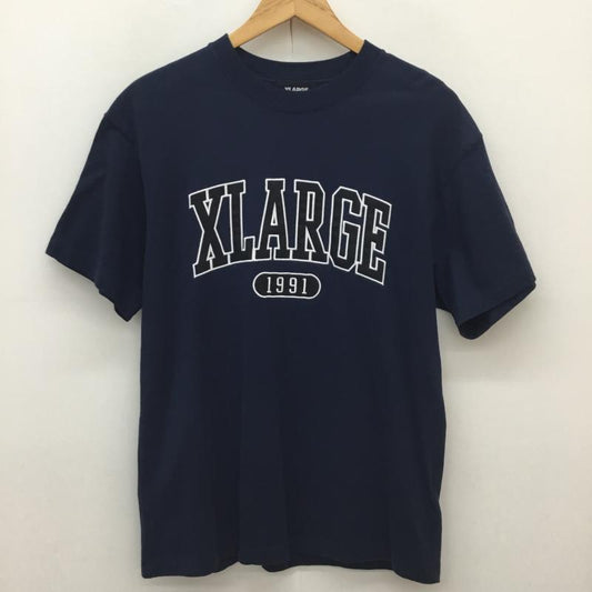 エクストララージ XLARGE Tシャツ 半袖 XLARGE メンズ バスケットボール ショートスリーブTシャツ 101232011060 M ロゴ、文字 紺 / ネイビー / navy メンズ USED 古着 中古 10154730