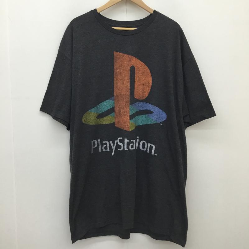 ユーズドクロージング used clothes Tシャツ 半袖 US古着 PlayStation プレイステーション Tシャツ XL ロゴ、文字 黒 / ブラック / black メンズ USED 古着 中古 10154731