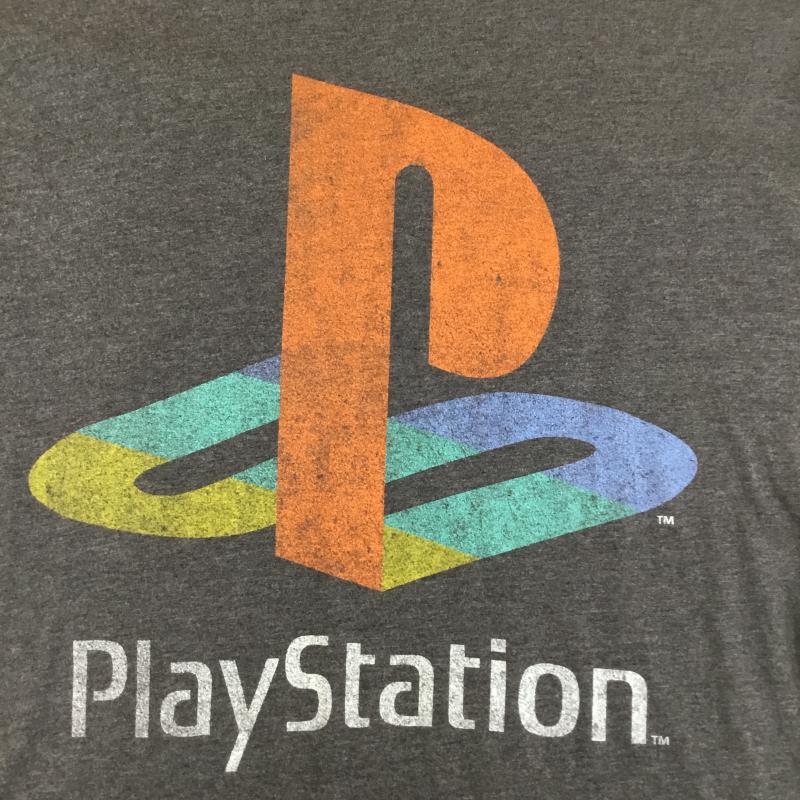ユーズドクロージング used clothes Tシャツ 半袖 US古着 PlayStation プレイステーション Tシャツ XL ロゴ、文字 黒 / ブラック / black メンズ USED 古着 中古 10154731