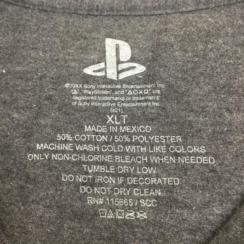 ユーズドクロージング used clothes Tシャツ 半袖 US古着 PlayStation プレイステーション Tシャツ XL ロゴ、文字 黒 / ブラック / black メンズ USED 古着 中古 10154731