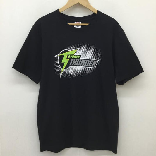 ユーズドクロージング used clothes Tシャツ 半袖 T20 SYDNEY THUNDER Tシャツ ブラック L ロゴ、文字 黒 / ブラック / black メンズ USED 古着 中古 10154732