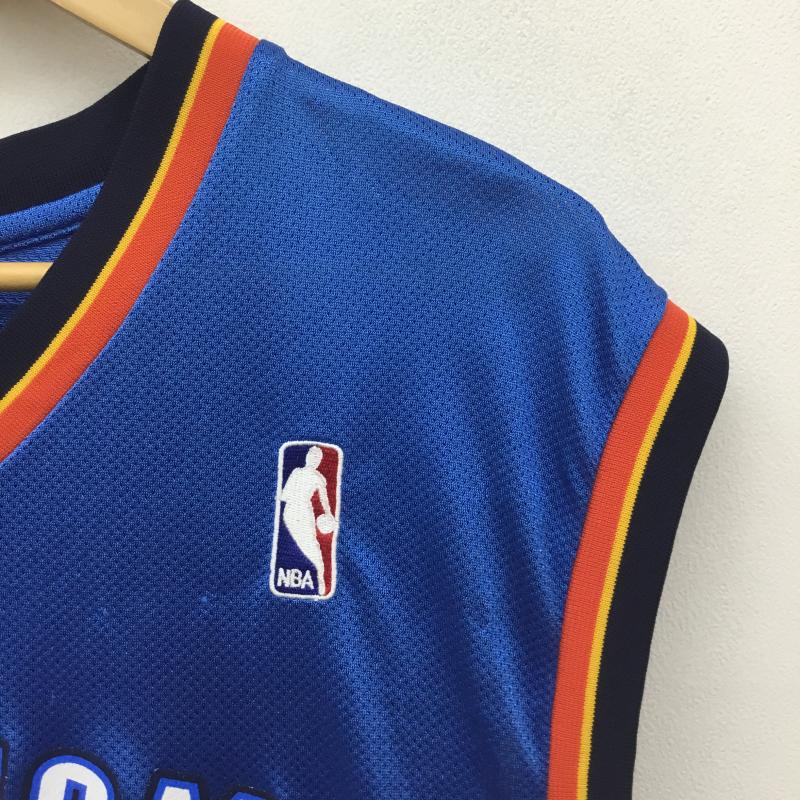 アディダス adidas タンクトップ タンクトップ adidas NBA OKLAHOMACITY IBAKA 9 バスケットボールユニフォーム S ロゴ、文字 青 / ブルー / blue メンズ USED 古着 中古 10154734