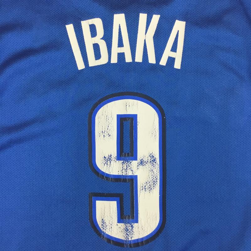 アディダス adidas タンクトップ タンクトップ adidas NBA OKLAHOMACITY IBAKA 9 バスケットボールユニフォーム S ロゴ、文字 青 / ブルー / blue メンズ USED 古着 中古 10154734