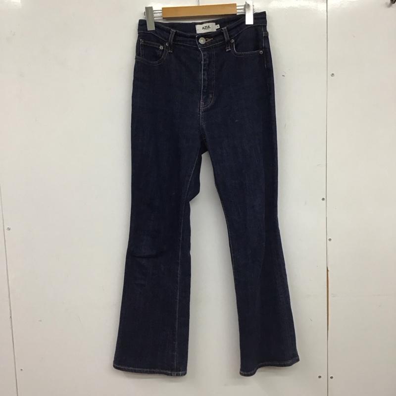 アズールバイマウジー AZUL BY MOUSSY パンツ デニム、ジーンズ 250EAC12-204K HIGH WAIST DENIM FLARE ２ M 無地 インディゴ / インディゴ / Indigo レディース USED 古着 中古 10154736