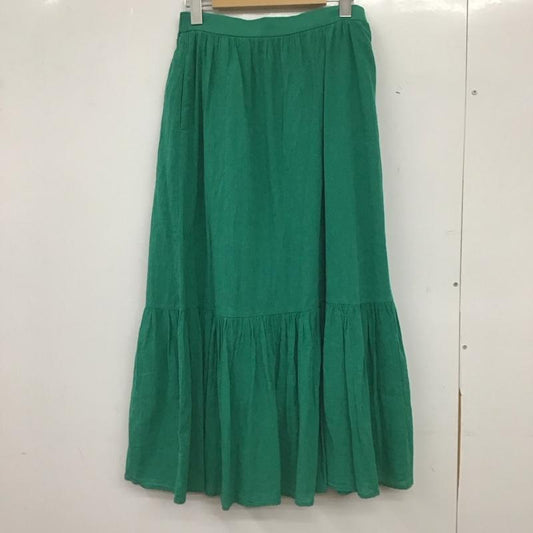 ニコアンド niko and... スカート ロングスカート L 無地 緑 / グリーン / green レディース USED 古着 中古 10154737