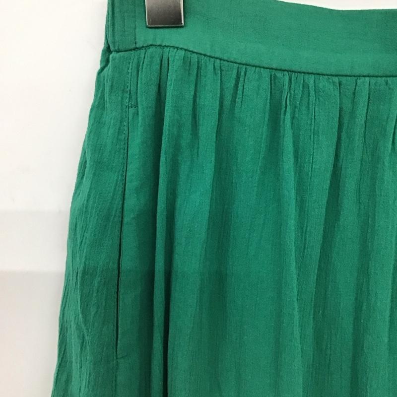 ニコアンド niko and... スカート ロングスカート L 無地 緑 / グリーン / green レディース USED 古着 中古 10154737