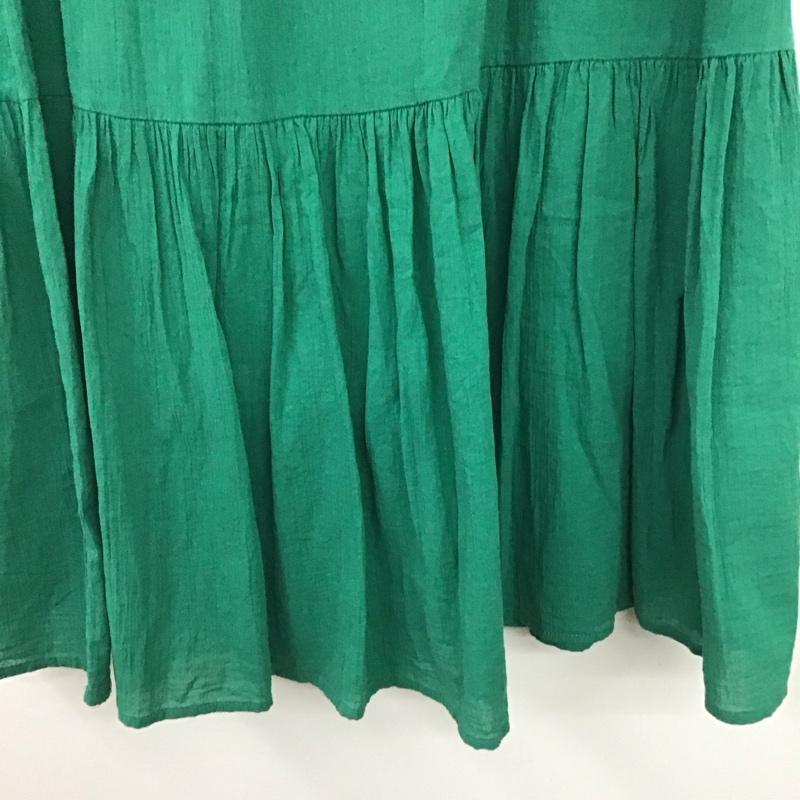 ニコアンド niko and... スカート ロングスカート L 無地 緑 / グリーン / green レディース USED 古着 中古 10154737