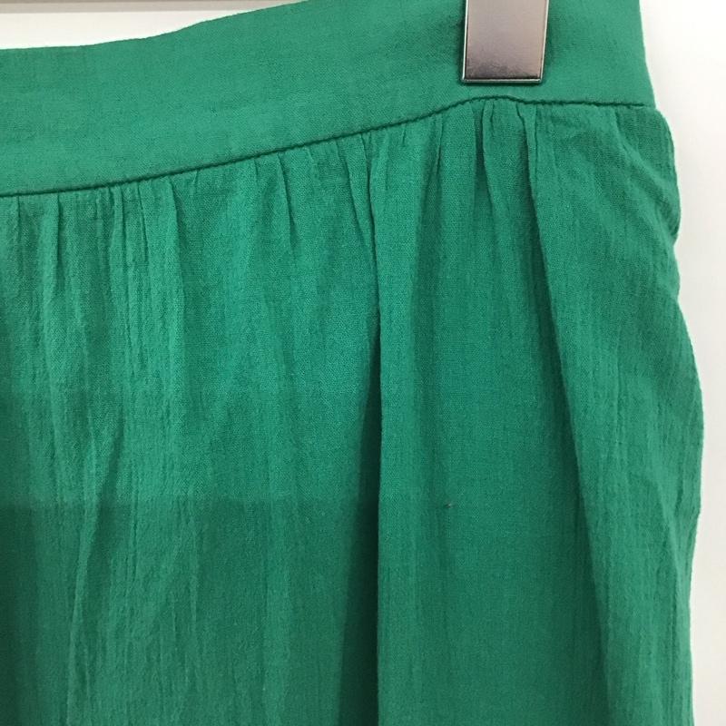 ニコアンド niko and... スカート ロングスカート L 無地 緑 / グリーン / green レディース USED 古着 中古 10154737