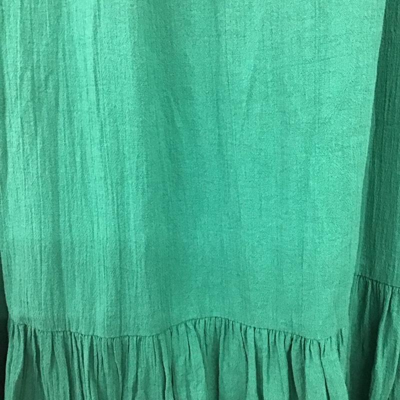ニコアンド niko and... スカート ロングスカート L 無地 緑 / グリーン / green レディース USED 古着 中古 10154737