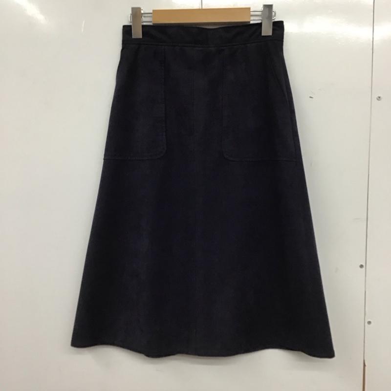 ロペ ROPE  スカート ひざ丈スカート 38 無地 紺 / ネイビー / navy レディース USED 古着 中古 10154739