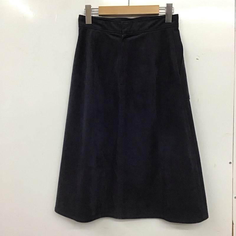 ロペ ROPE  スカート ひざ丈スカート 38 無地 紺 / ネイビー / navy レディース USED 古着 中古 10154739