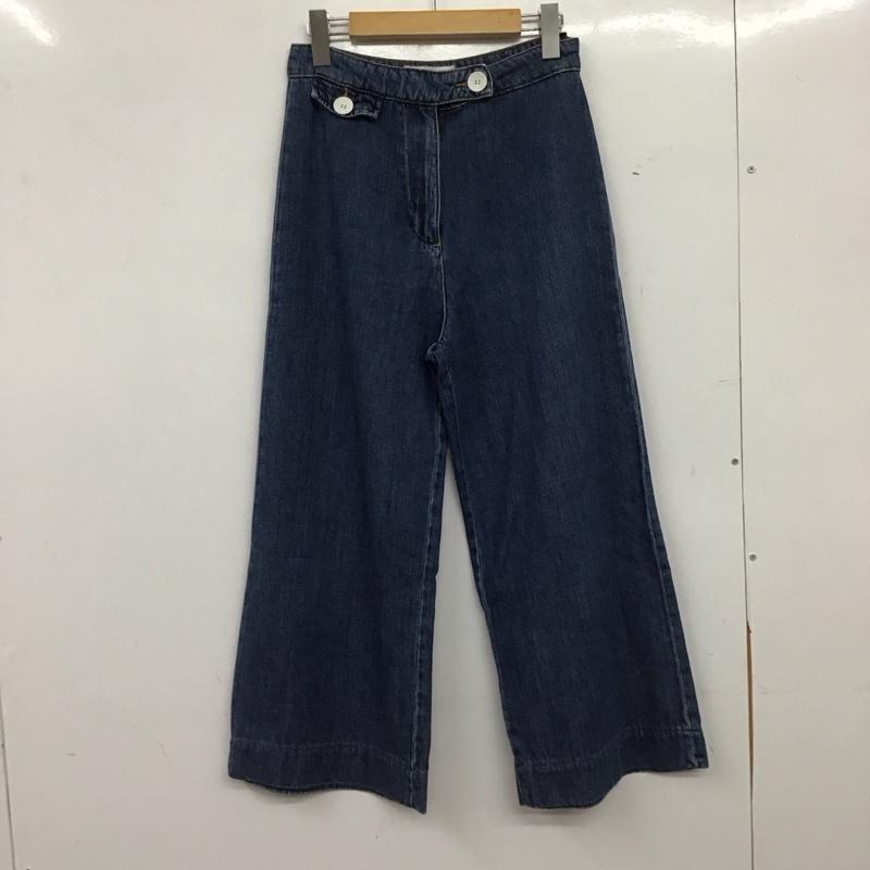 ザラ ZARA パンツ デニム、ジーンズ 34 無地 水色 / ライトブルー / レディース USED 古着 中古 10154741