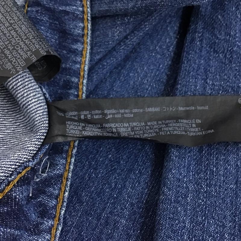 ザラ ZARA パンツ デニム、ジーンズ 34 無地 水色 / ライトブルー / レディース USED 古着 中古 10154741