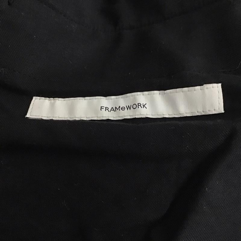 フレームワーク FRAMeWORK パンツ スラックス 36 無地 黒 / ブラック / black レディース USED 古着 中古 10154742