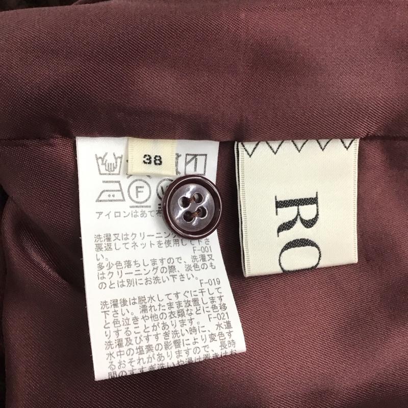 ロペ ROPE  パンツ スラックス 38 無地 茶 / ブラウン / brown レディース USED 古着 中古 10154743