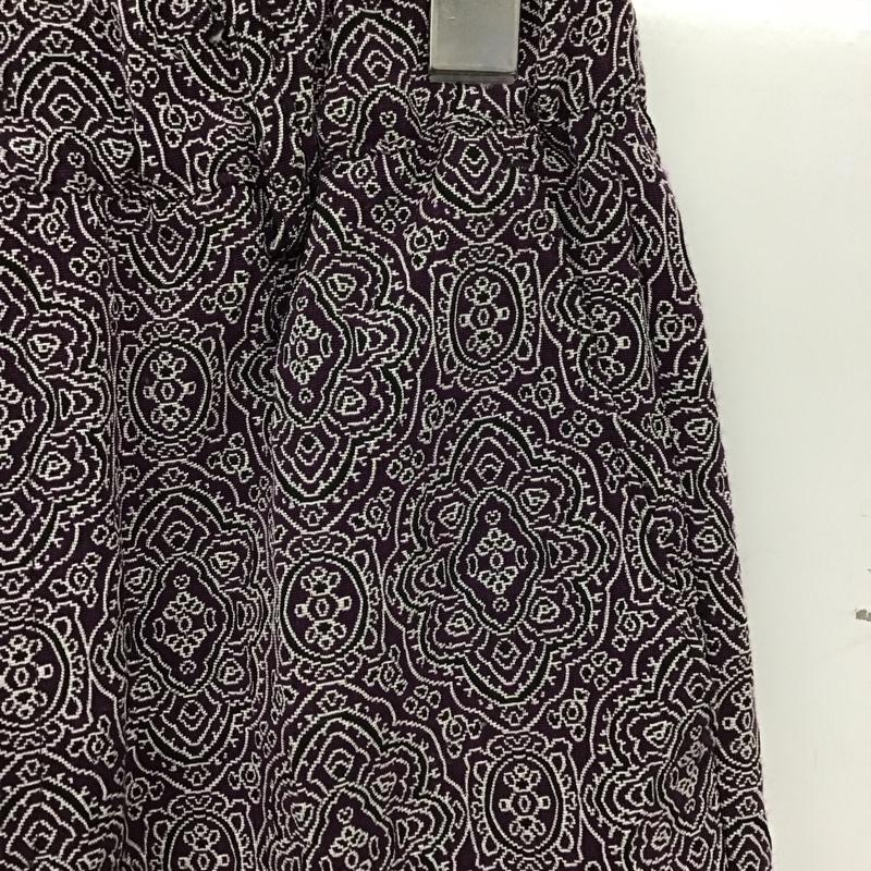 ジーナシス JEANASIS パンツ スラックス JS050621MC ストレートパンツ M 総柄 紫 / パープル / purple レディース USED 古着 中古 10154744