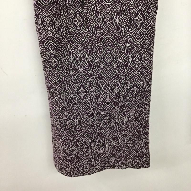 ジーナシス JEANASIS パンツ スラックス JS050621MC ストレートパンツ M 総柄 紫 / パープル / purple レディース USED 古着 中古 10154744