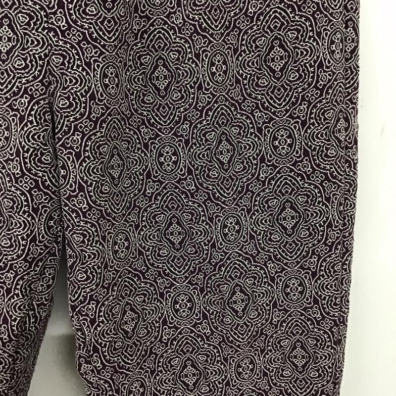 ジーナシス JEANASIS パンツ スラックス JS050621MC ストレートパンツ M 総柄 紫 / パープル / purple レディース USED 古着 中古 10154744