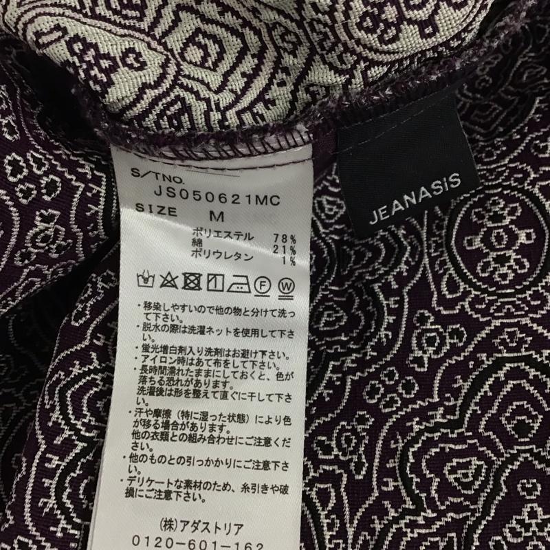 ジーナシス JEANASIS パンツ スラックス JS050621MC ストレートパンツ M 総柄 紫 / パープル / purple レディース USED 古着 中古 10154744
