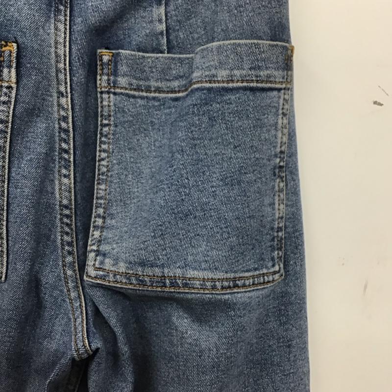 ザラ ZARA パンツ デニム、ジーンズ 34 無地 水色 / ライトブルー / レディース USED 古着 中古 10154746