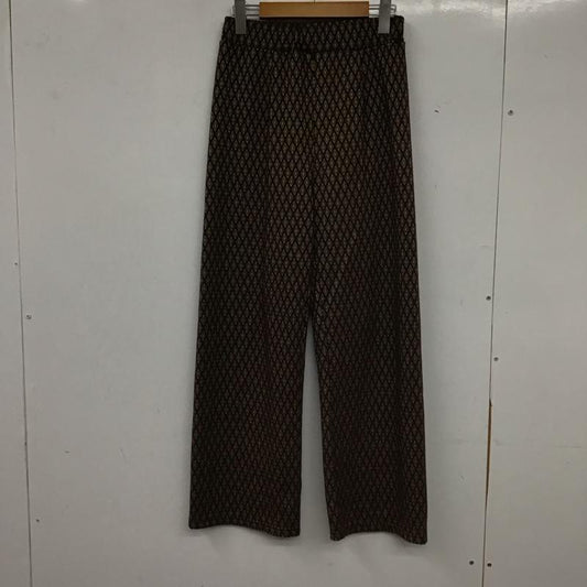 ジーナシス JEANASIS パンツ スラックス JS050512YG ラメジャガードカットパンツ FREE 総柄 茶 / ブラウン / brown X ベージュ / ベージュ / beige X マルチカラー / マルチカラー / multicolor レディース USED 古着 中古 10154747
