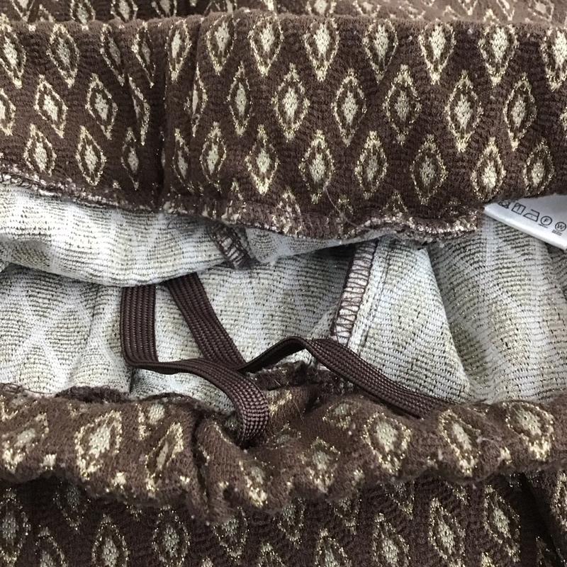 ジーナシス JEANASIS パンツ スラックス JS050512YG ラメジャガードカットパンツ FREE 総柄 茶 / ブラウン / brown X ベージュ / ベージュ / beige X マルチカラー / マルチカラー / multicolor レディース USED 古着 中古 10154747