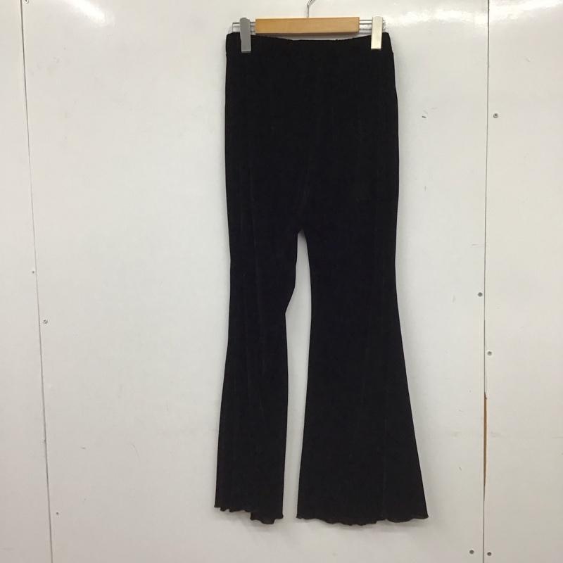 カスタネ Kastane パンツ スラックス KAS1933 ベロアチュールパンツ 0 無地 黒 / ブラック / black レディース USED 古着 中古 10154748