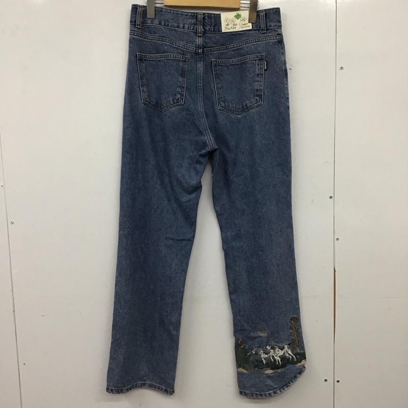 古着 USED パンツ デニム、ジーンズ youth bath 無地 水色 / ライトブルー / レディース USED 古着 中古 10154749