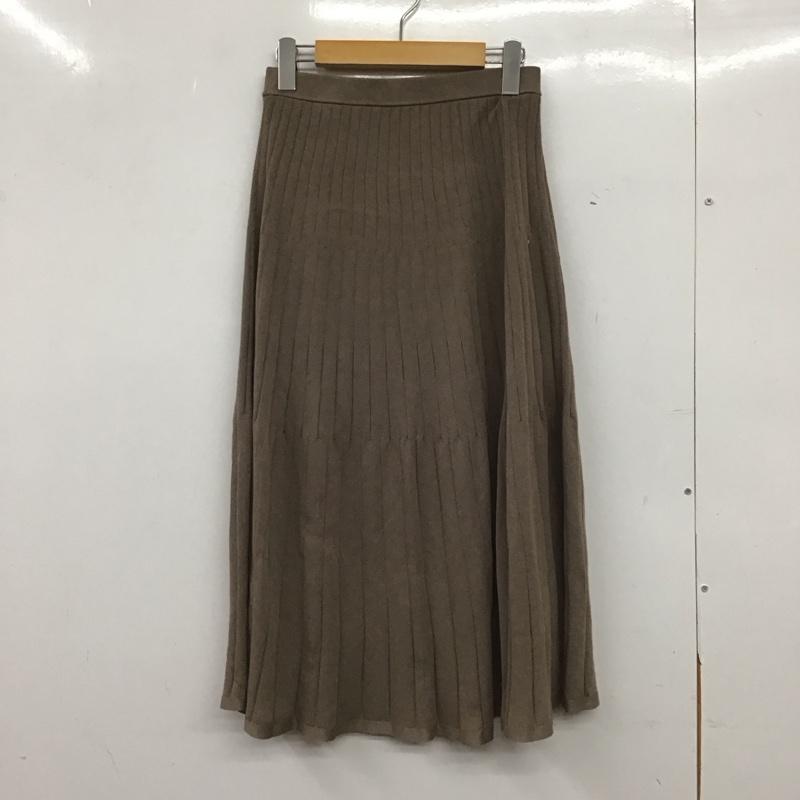 アンタイトル UNTITLED スカート ひざ丈スカート 2 無地 ベージュ / ベージュ / beige レディース USED 古着 中古 10154750