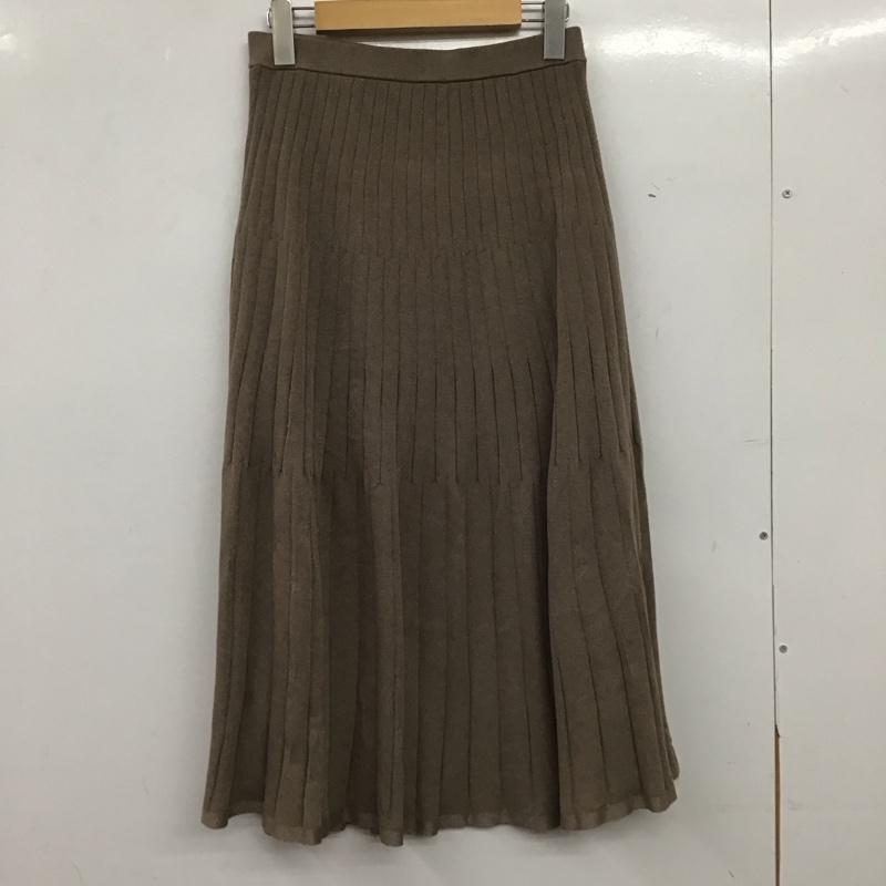 アンタイトル UNTITLED スカート ひざ丈スカート 2 無地 ベージュ / ベージュ / beige レディース USED 古着 中古 10154750