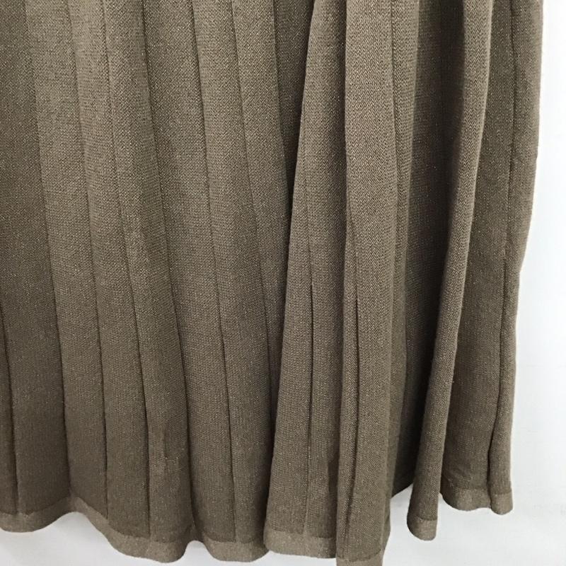 アンタイトル UNTITLED スカート ひざ丈スカート 2 無地 ベージュ / ベージュ / beige レディース USED 古着 中古 10154750