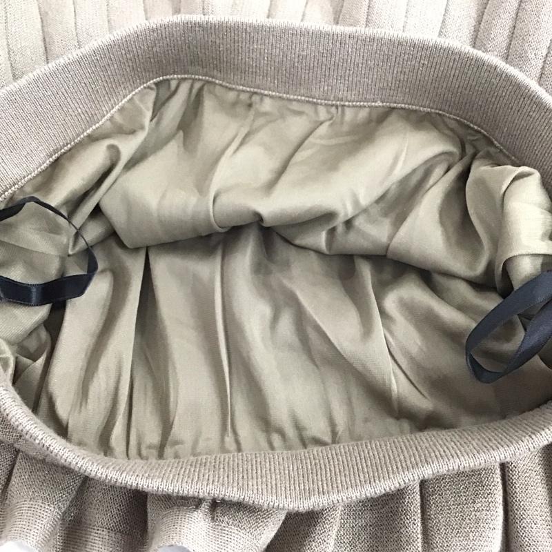 アンタイトル UNTITLED スカート ひざ丈スカート 2 無地 ベージュ / ベージュ / beige レディース USED 古着 中古 10154750
