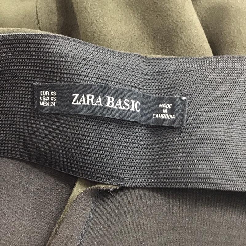 ザラ ZARA パンツ スラックス XS 無地 カーキ / カーキ / khaki レディース USED 古着 中古 10154751