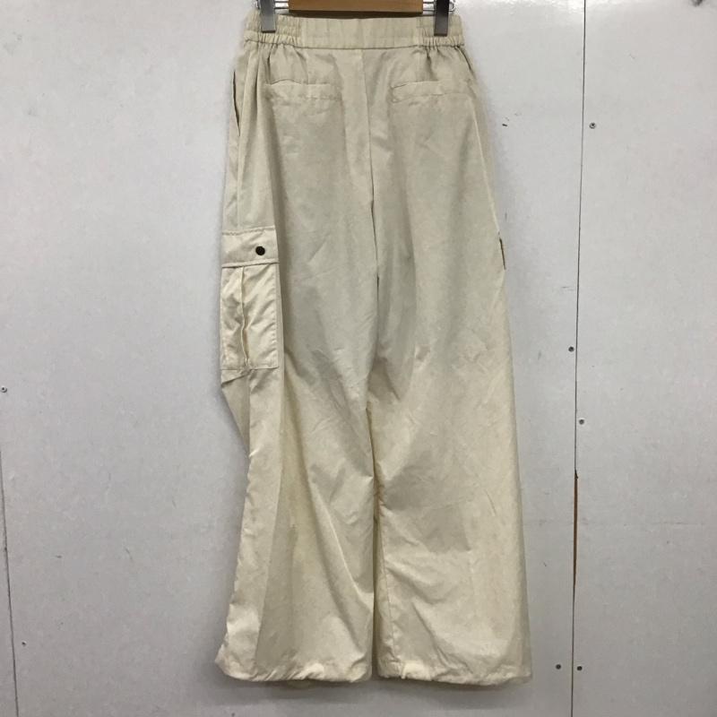 ジーナシス JEANASIS パンツ ワークパンツ、ペインターパンツ JS050904CF シャンブレーフラップカーゴパンツ M 無地 オフホワイト / オフホワイト / レディース USED 古着 中古 10154759
