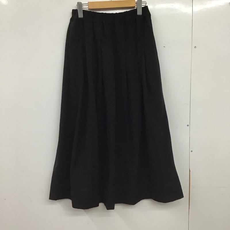 ひより HIYORI スカート ロングスカート 無地 黒 / ブラック / black レディース USED 古着 中古 10154760