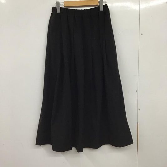 ひより HIYORI スカート ロングスカート 無地 黒 / ブラック / black レディース USED 古着 中古 10154760