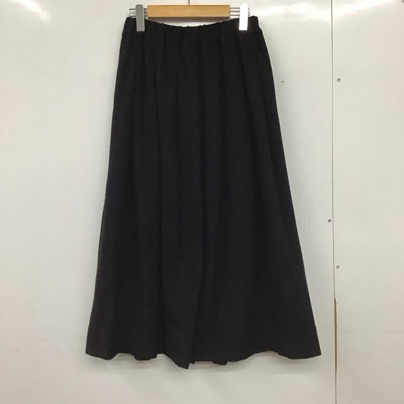 ひより HIYORI スカート ロングスカート 無地 黒 / ブラック / black レディース USED 古着 中古 10154760