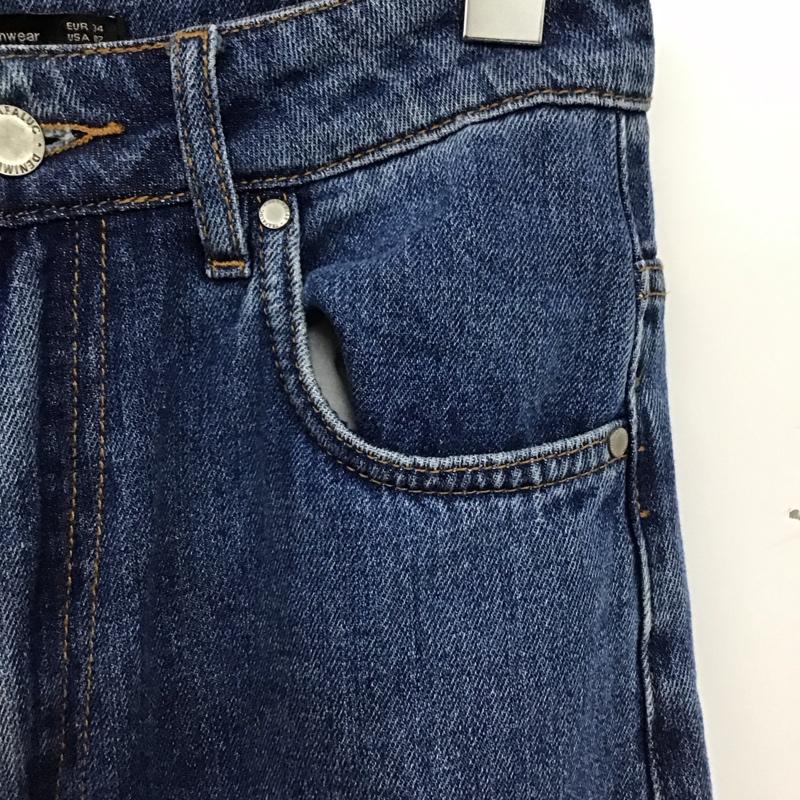 ザラ ZARA パンツ デニム、ジーンズ 34 無地 インディゴ / インディゴ / Indigo レディース USED 古着 中古 10154762