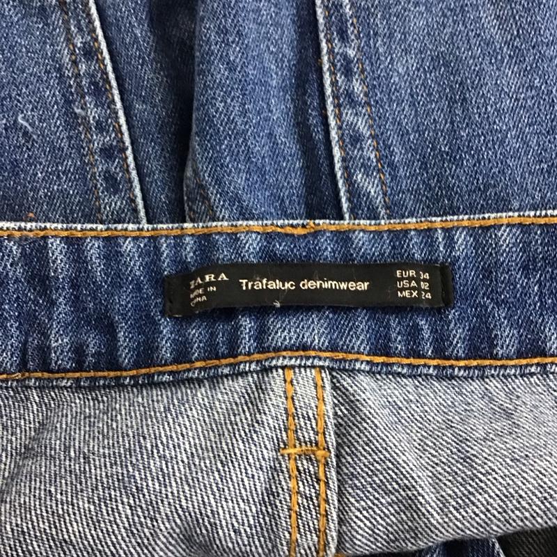 ザラ ZARA パンツ デニム、ジーンズ 34 無地 インディゴ / インディゴ / Indigo レディース USED 古着 中古 10154762