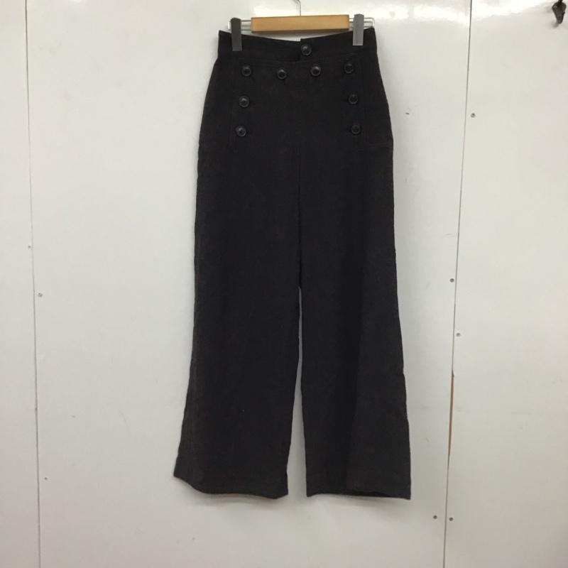 ミラオーウェン Mila Owen パンツ スラックス 09WFP182076 ワイドパンツ 0 無地 黒 / ブラック / black レディース USED 古着 中古 10154763