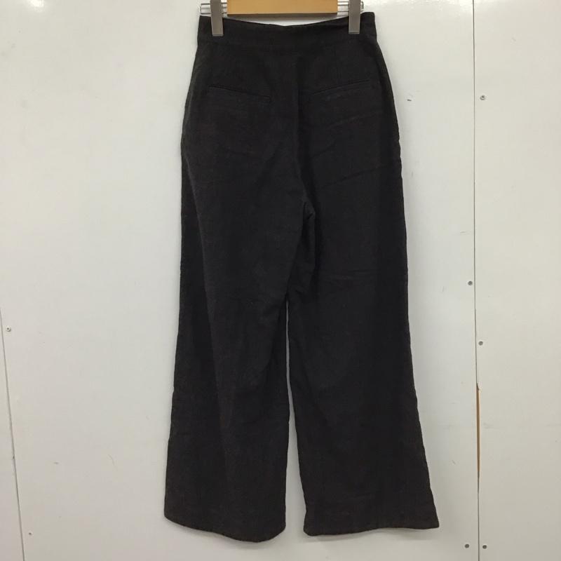 ミラオーウェン Mila Owen パンツ スラックス 09WFP182076 ワイドパンツ 0 無地 黒 / ブラック / black レディース USED 古着 中古 10154763