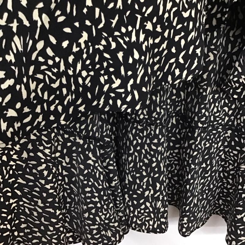 リップサービス LIPSERVICE スカート ロングスカート 000422500460 インナーパンツ付ラッフルスカート 総柄 黒 / ブラック / black レディース USED 古着 中古 10154765
